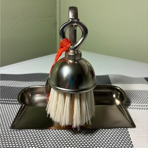 Butler's Crumb Tray and Brush by "Metawa" Holland Pewter